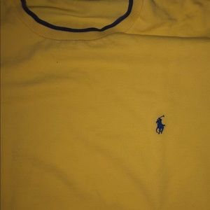 Vintage Ralph Lauren Polo - Thick Tee Shirt - L  -super rare!!!!!